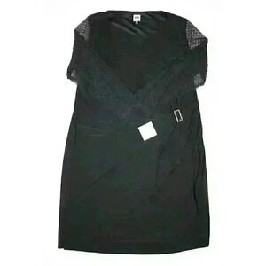 NEW! Anne Klein Women's Plus 3X Twisted Sheer-Sleeve Dress NWT $119